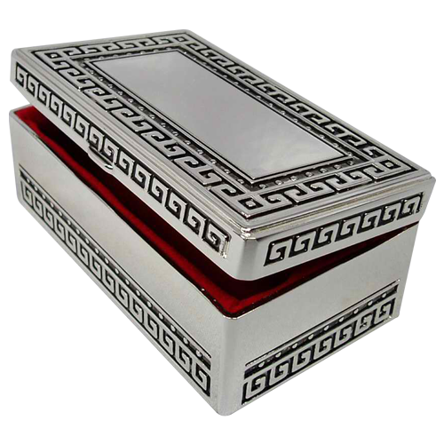 Large Silver Plated Packaging Necklace Jewelry Box