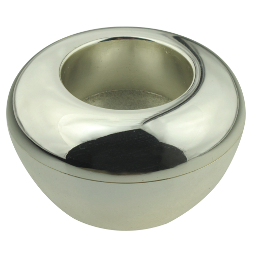 Classic Silver Plated Round Tea light Holder