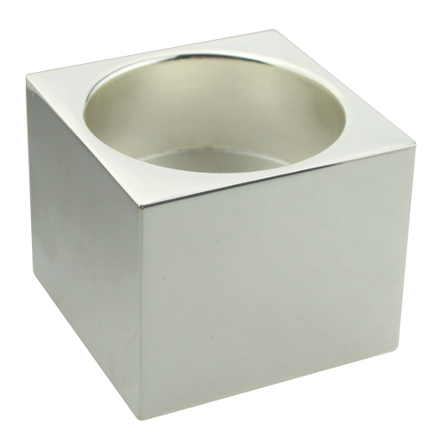 Square Metal Religious Church Used Candle Holder