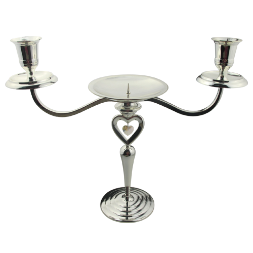 Wedding Table Top Metal Silver Plated Candelabra
