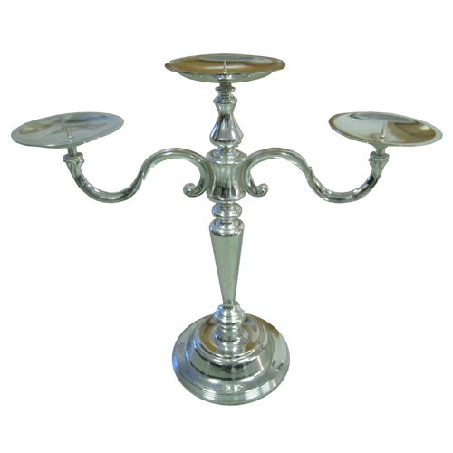 3 Arms Long Stem Candle Holder for Table Center